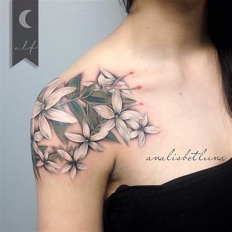 jazmin flor tatuaje|Jasmine flower tattoos